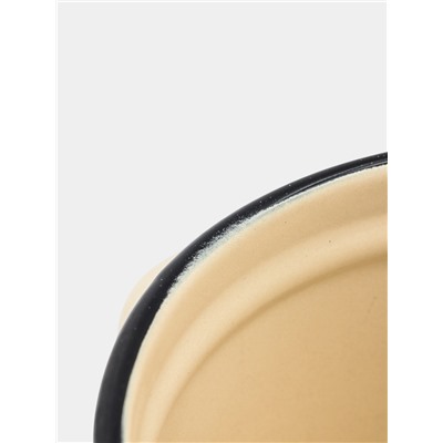 УЦЕНКА Кастрюля эмалированная, 2 л, d=17 см, без крышки, без декора, слоновая, кости