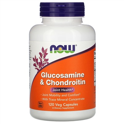 Now Foods, Glucosamine & Chondroitin, 120 Veg Capsules
