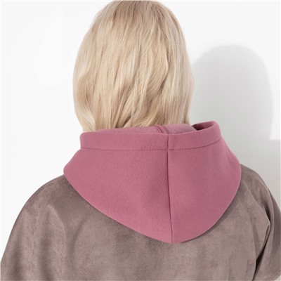 Капор-капюшон хлопковый, Слишком модно не бывает (розовый)