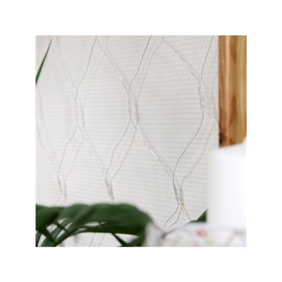 Гирлянда «Сеть» 1.6×1.6 м, IP20, прозрачная нить, 144 LED, 8 режимов, 220 В, свечение синее