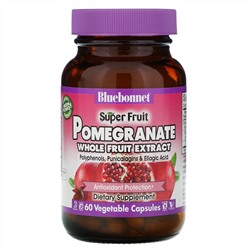Bluebonnet Nutrition, Super Fruit, экстракт плодов граната, 60 растительных капсул