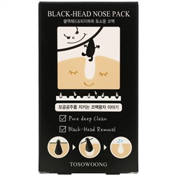 Tosowoong, Black-Head Nose Pack,  8 Sheets