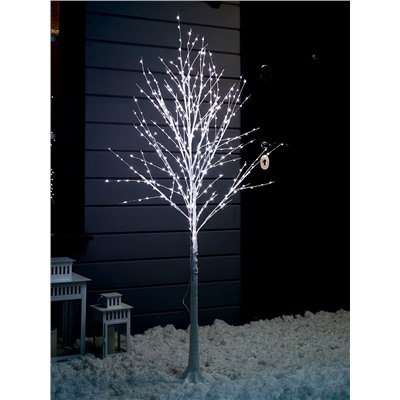 Светодиодное дерево «Яркие светлячки» 1.5 м, 300 LED, постоянное свечение, 220 В, свечение белое