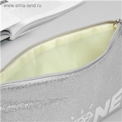 Клатч "SHINE", цвет серебристый