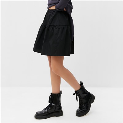 Юбка мини женский MIST, размер 44, чёрный