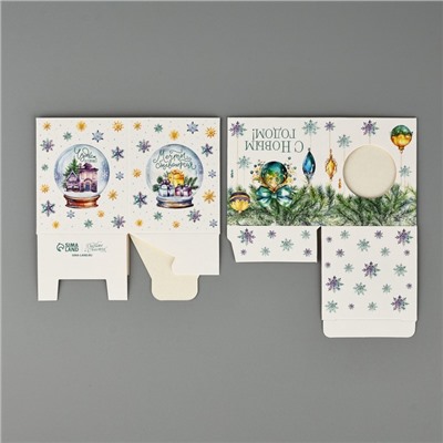 Бонбоньерка новогодняя «С новым годом», 6×7×6 см