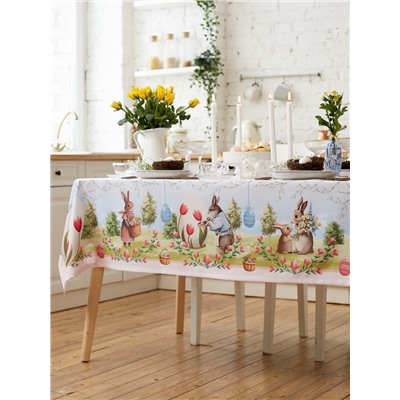 Скатерть Доляна Easter garden, 145×180 ± 3 см, 100% п/э