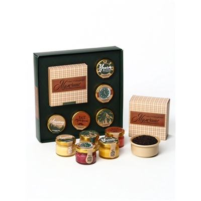 Подарочный набор «Настоящему мужчине»: крем-мёд, чай