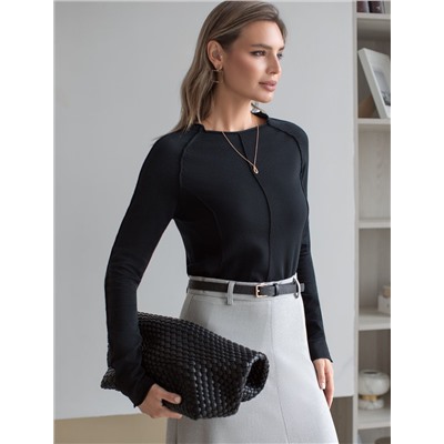 Джемпер тонкой вязки из хлопка с нейлоном