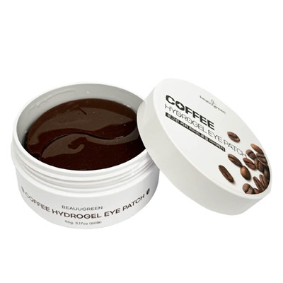 BeauuGreen Тонизирующие гидрогелевые патчи с кофеином Coffee Hydrogel Eye Patch