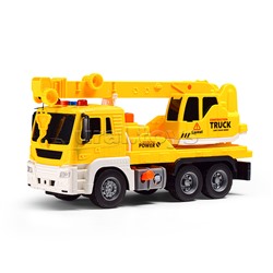 Машина "Кран" 1:16 (свет, звук) в коробке (цвет желтый)