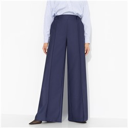 Брюки нарядные со стрелками, Минимализм с акцентами (синие)