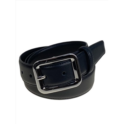 Ремень женский из натуральной кожи, цвет черный