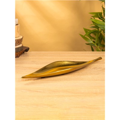 Блюдо «Лист», 41.5×11×3 см, алюминий