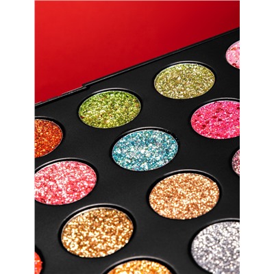 NJ Cosmetics Палетка глиттеров для лица с блестками