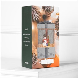 Светодиодная фигура «Подарок зелёный» 10×19×10 см, пластик, батарейки ААх3 (не в комплекте), USB, свечение тёплое белое