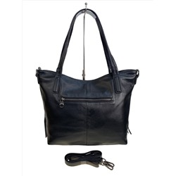 Женская сумка из натуральной кожи, цвет  черный