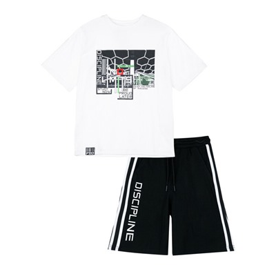 Комплект трикотажный для мальчиков: фуфайка (футболка), шорты