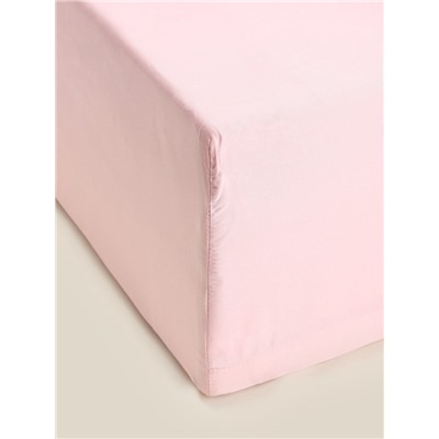 Простыня на резинке 2-спальная SL Home, 180×200+30 см, розовая, модал