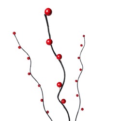 Сухоцвет набор 5 штук 150 см шарики красные / 88-2 / 140361