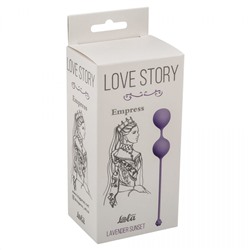 Фиолетовые вагинальные шарики Love Story Empress Lavender Sunset