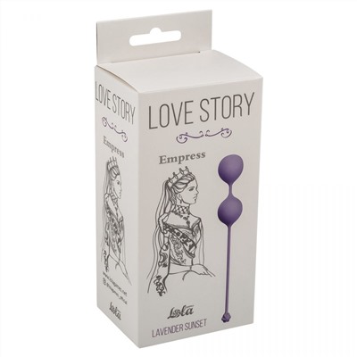 Фиолетовые вагинальные шарики Love Story Empress Lavender Sunset