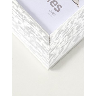 Фоторамка для фото 21×30 см Keep memories Luxe Elegance, с ножкой, пластик, белый, (пластиковый экран)