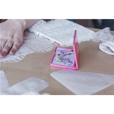 Набор булавок: портновские, с круглым концом, английские, 22 / 37 / 40 мм, 422 шт., разноцветный