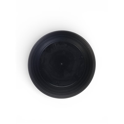 Горшок для цветов с поддоном «Япония», 2 л, пластиковый, графитовый