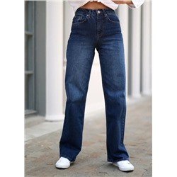 Женские джинсы с высокой посадкой прямые CRACPOT