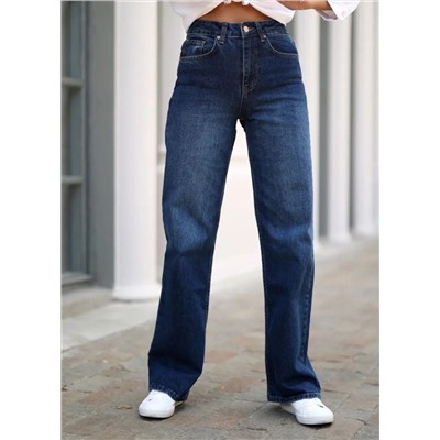 Женские джинсы с высокой посадкой прямые CRACPOT