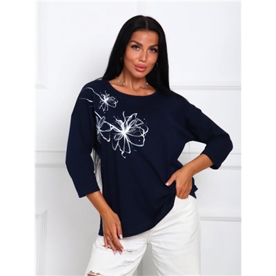 Футболка "Дженни" (Чернильно-синий)