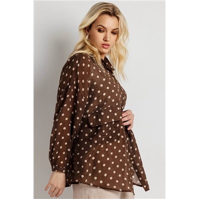 Блузка женская  9609/01/Коричневый