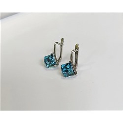 Серьги "Кубик" 6мм