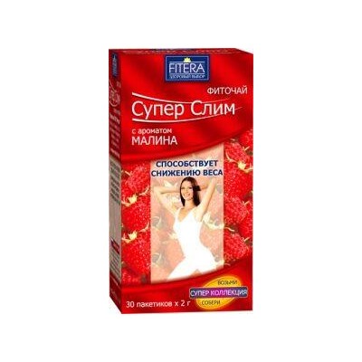 Супер Слим (малина) фиточай 2г №30ф/п (БАД)