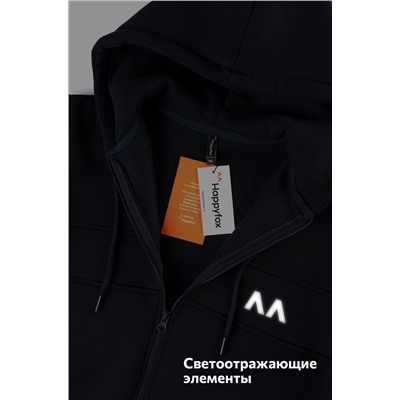 Теплый детский костюм из футера трехнитки с начесом Happyfox