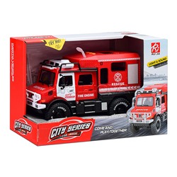 Машина "Пожарная служба" (свет, звук) в коробке