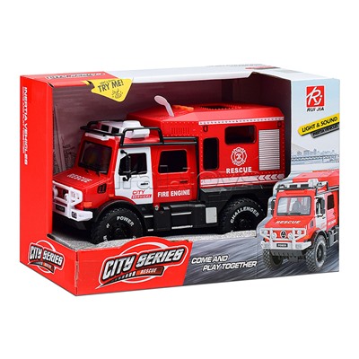 Машина "Пожарная служба" (свет, звук) в коробке