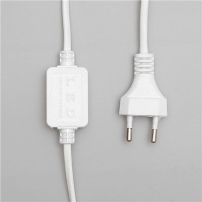 Светодиодная фигура «Олень с санями», олень: 48×48×22 см, сани: 45×23×23 см, дюралайт, 216 LED, 220 В, мерцание, свечение белое/синее