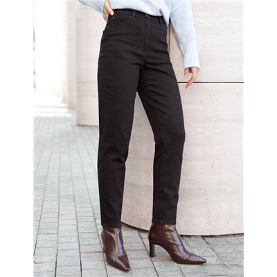 Джинсы мом фит из мягкой эластичной джинсы 13,5OZ