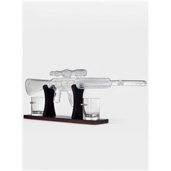 Мини-Бар «Снайпер», 800 мл, 2 бокала, на подставке, стекло