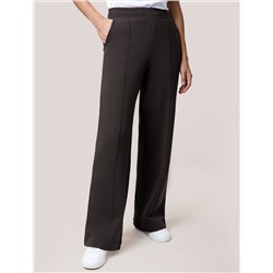 Брюки теплые прямые из футера трехнитики c начесом