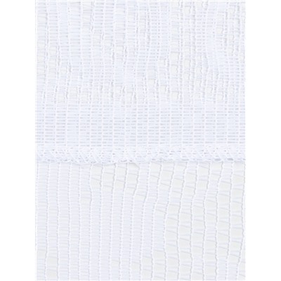 Тюль на кухню без шторной ленты, размер 170×140 см, цвет белый, 100% полиэстер
