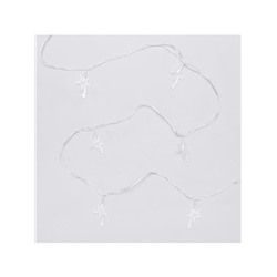 Гирлянда «Нить» 5 м с насадками «Комета», IP20, прозрачная нить, 20 LED, свечение мульти (RG/RB), мигание, 220 В