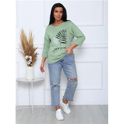 Футболка "Сильвана" (Оливковый)