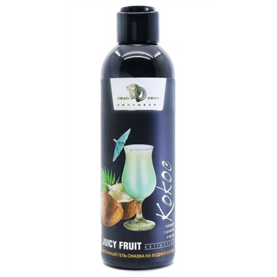 Интимный гель на водной основе JUICY FRUIT с ароматом кокоса - 200 мл.