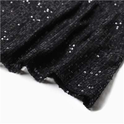 Юбка макси из пайеток женская MIST, размер 42, чёрная