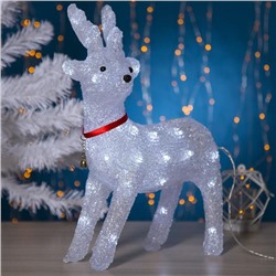 Светодиодная фигура «Оленёнок» 34×41×18 см, акрил, 220 В, свечение белое