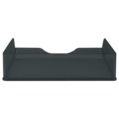 Лоток для бумаг горизонтальный ДЕЛЬТА тонированный черный ЛТГ-30464 Стамм