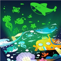 Пазл "Поводный мир" светится в темноте (96 дет.)